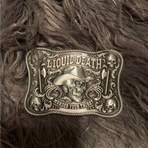 Liquid Death Belt Buckle